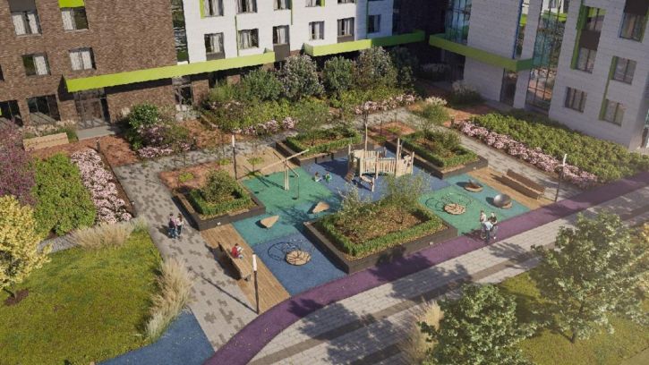 1-комн квартира в новом доме Марии Ульяновой