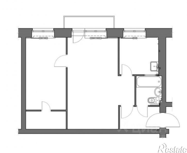 2-комн квартира улица Розы Люксембург, 162,  д. 162