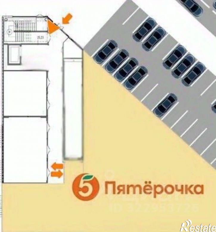 Торговое помещение улица Строителей, 1А,  д. 1А