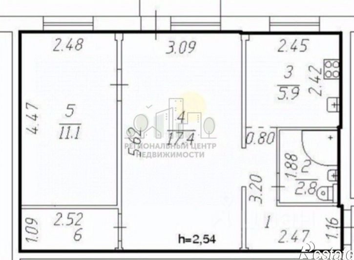 2-комн квартира улица Розы Люксембург, 219,  д. 219