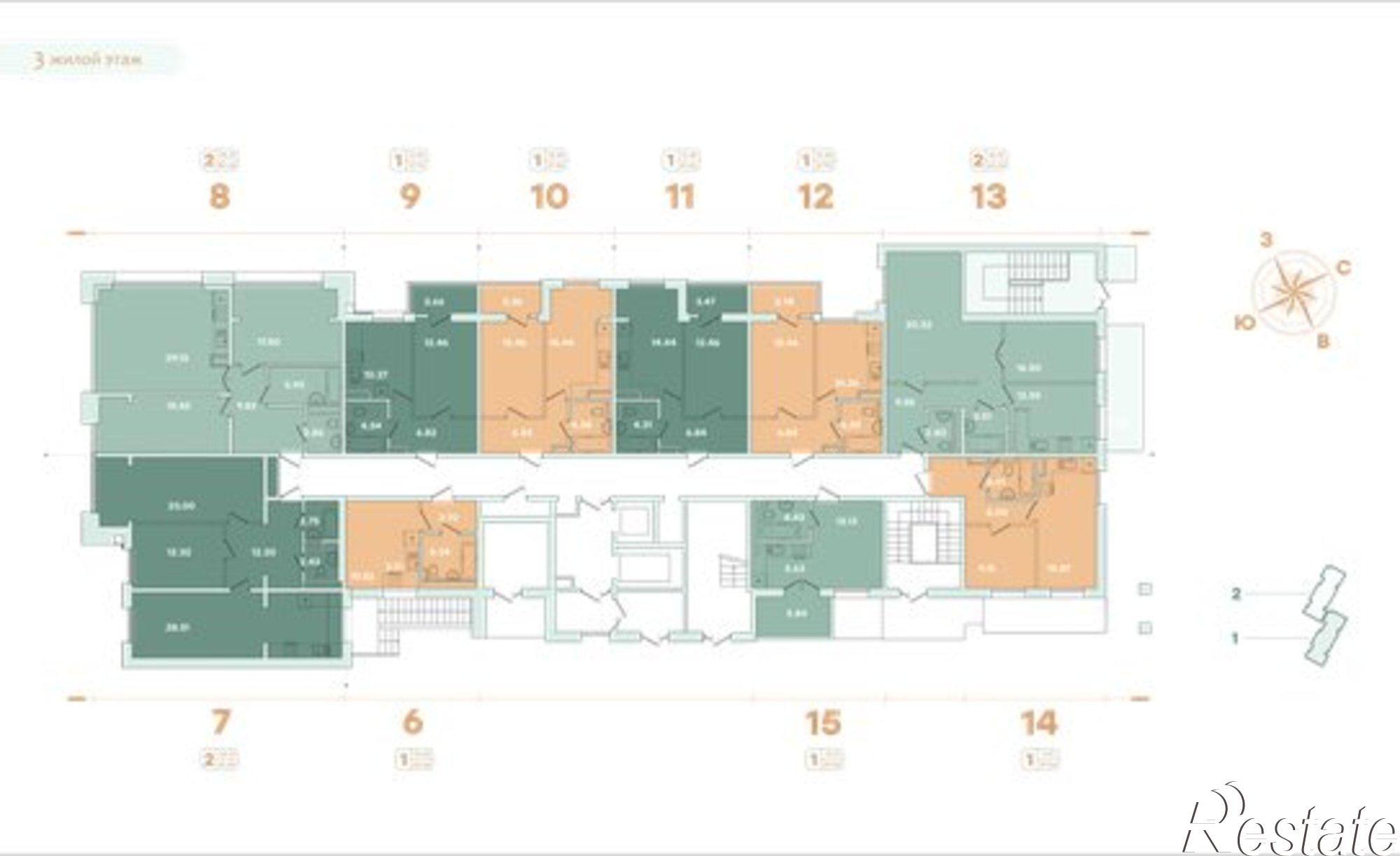 Купить квартиру за 6 384 400 рублей на улица Петрова, 18/1