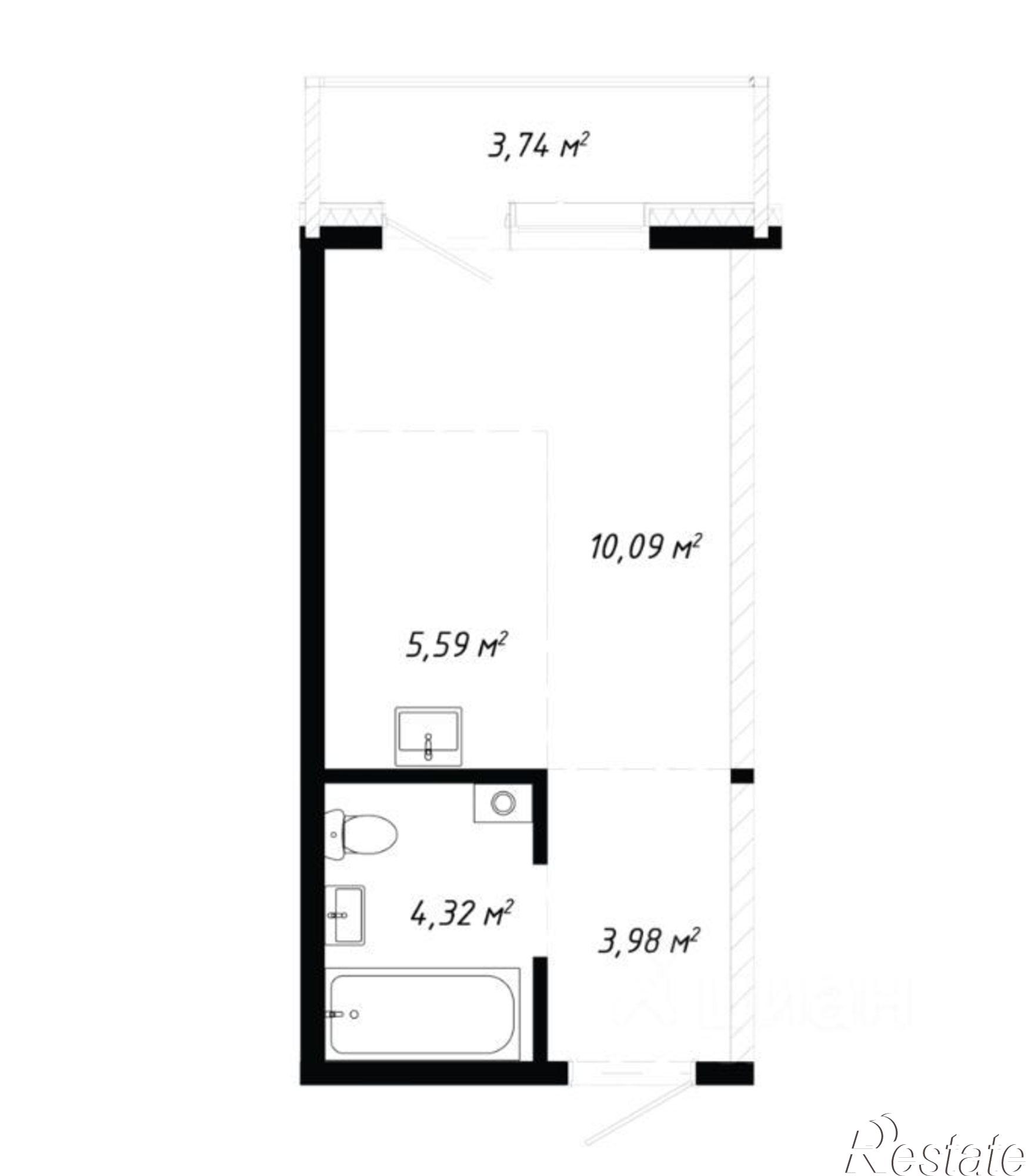 Купить квартиру за 4 460 000 рублей на улица Баррикад, 60/5