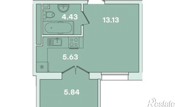 1-комн квартира в новом доме улица Петрова, 18/1,  д. 18/1