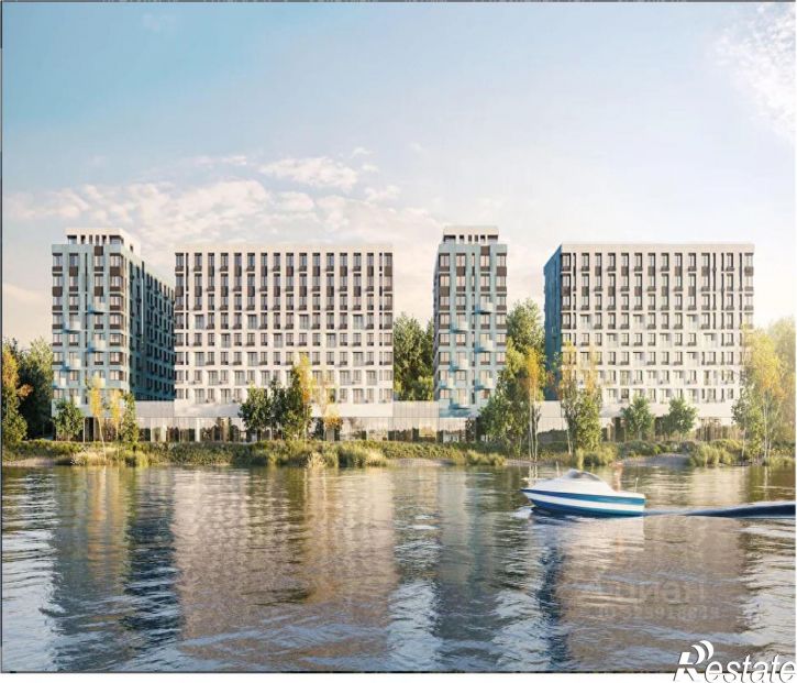 1-комн квартира в новом доме Верхняя Набережная улица, 137,  д. 137