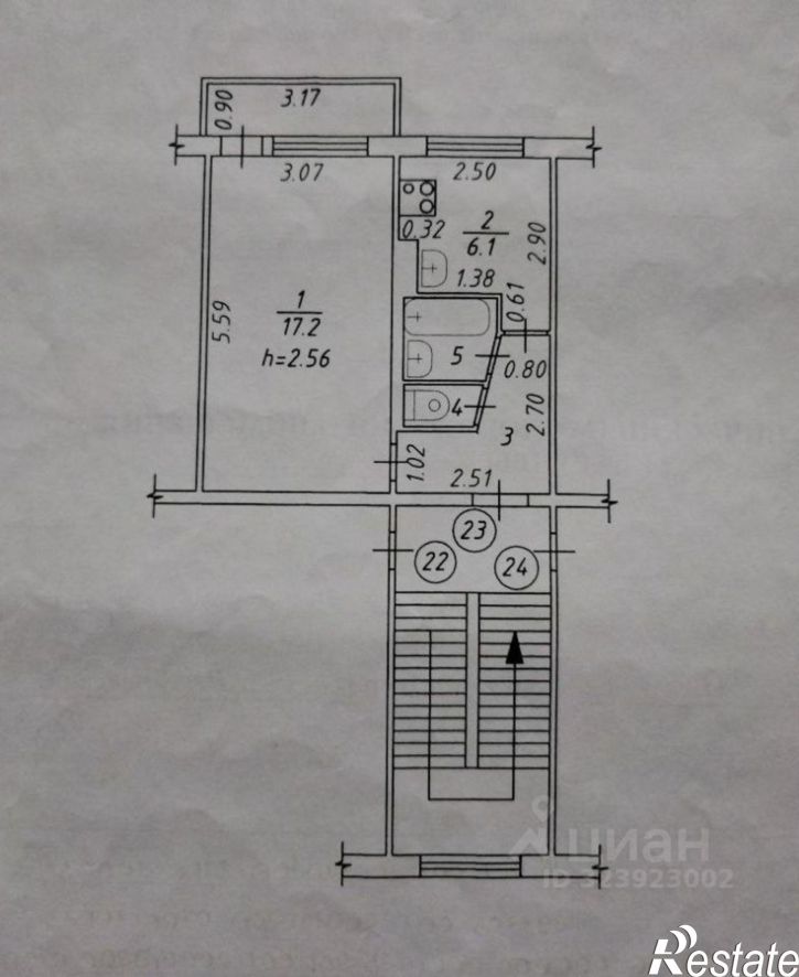 1-комн квартира микрорайон Первомайский, 11