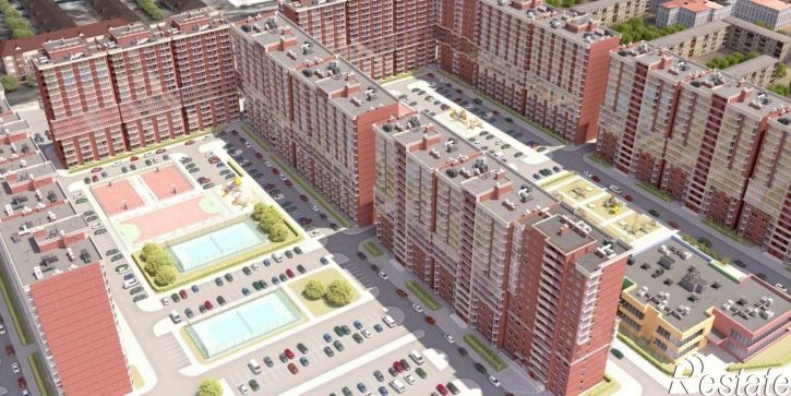 1-комн квартира в новом доме переулок Археолога Михаила Герасимова