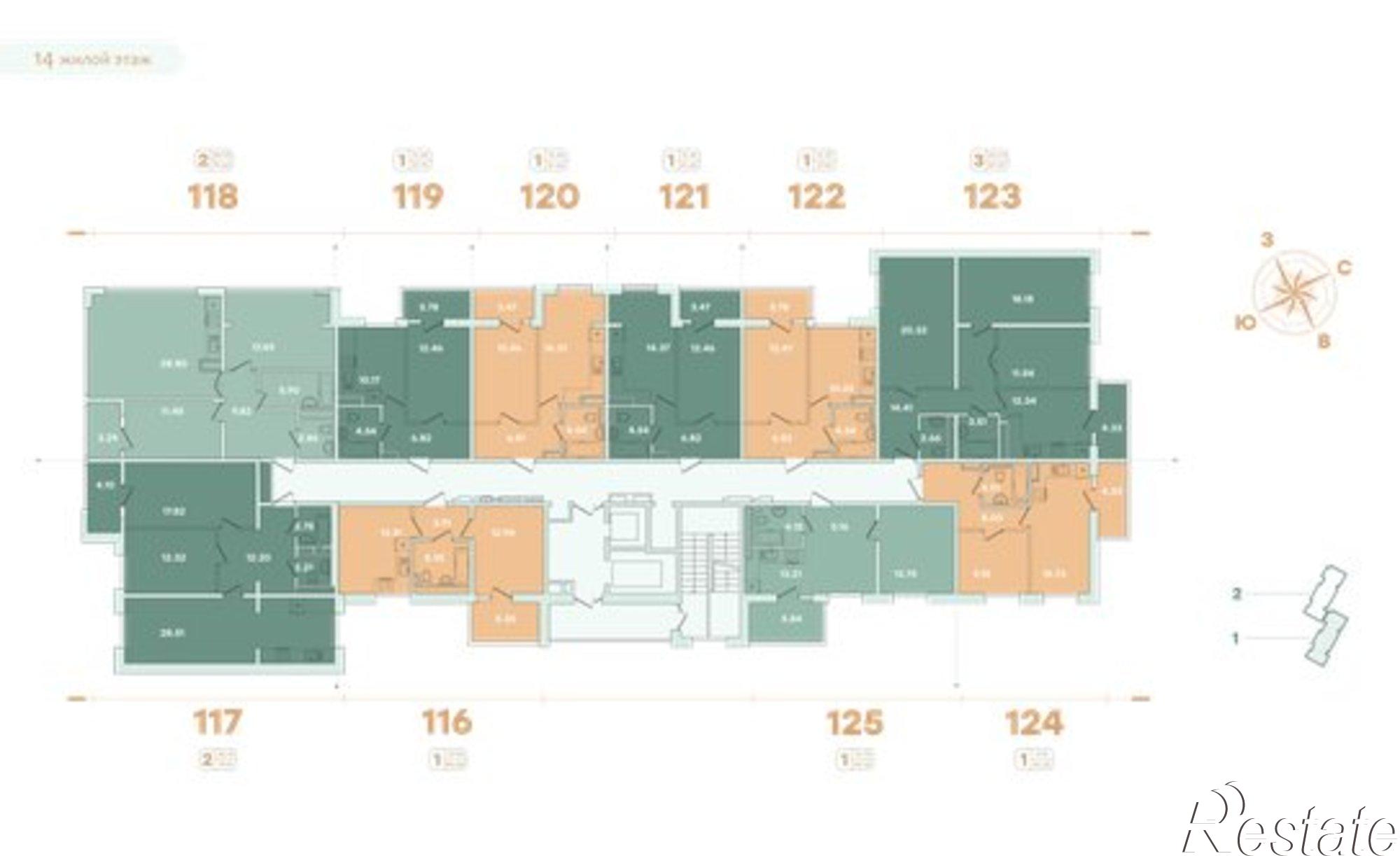 Купить квартиру за 13 093 500 рублей на ул Петрова, 18