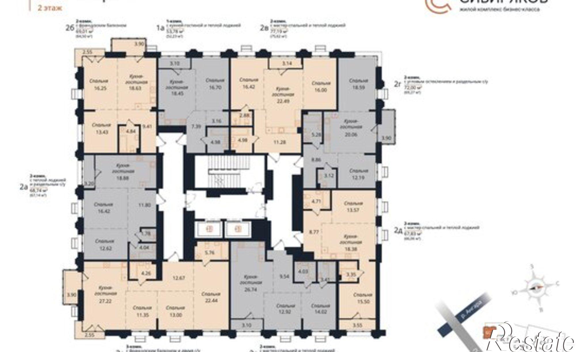 Купить квартиру за 11 838 000 рублей на ул Байкальская, 252г