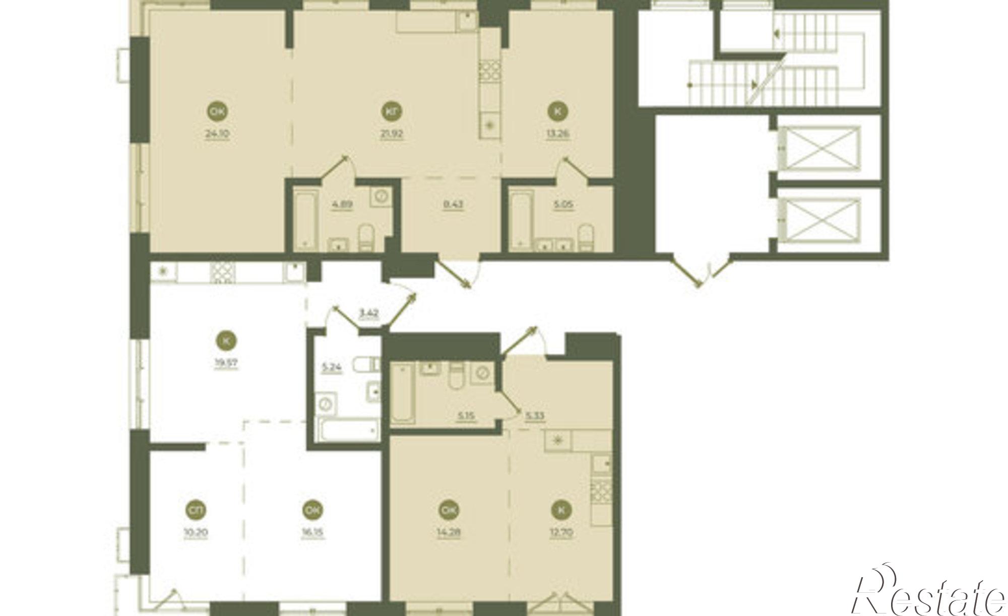 Купить квартиру за 16 966 500 рублей на улица Седова, 57