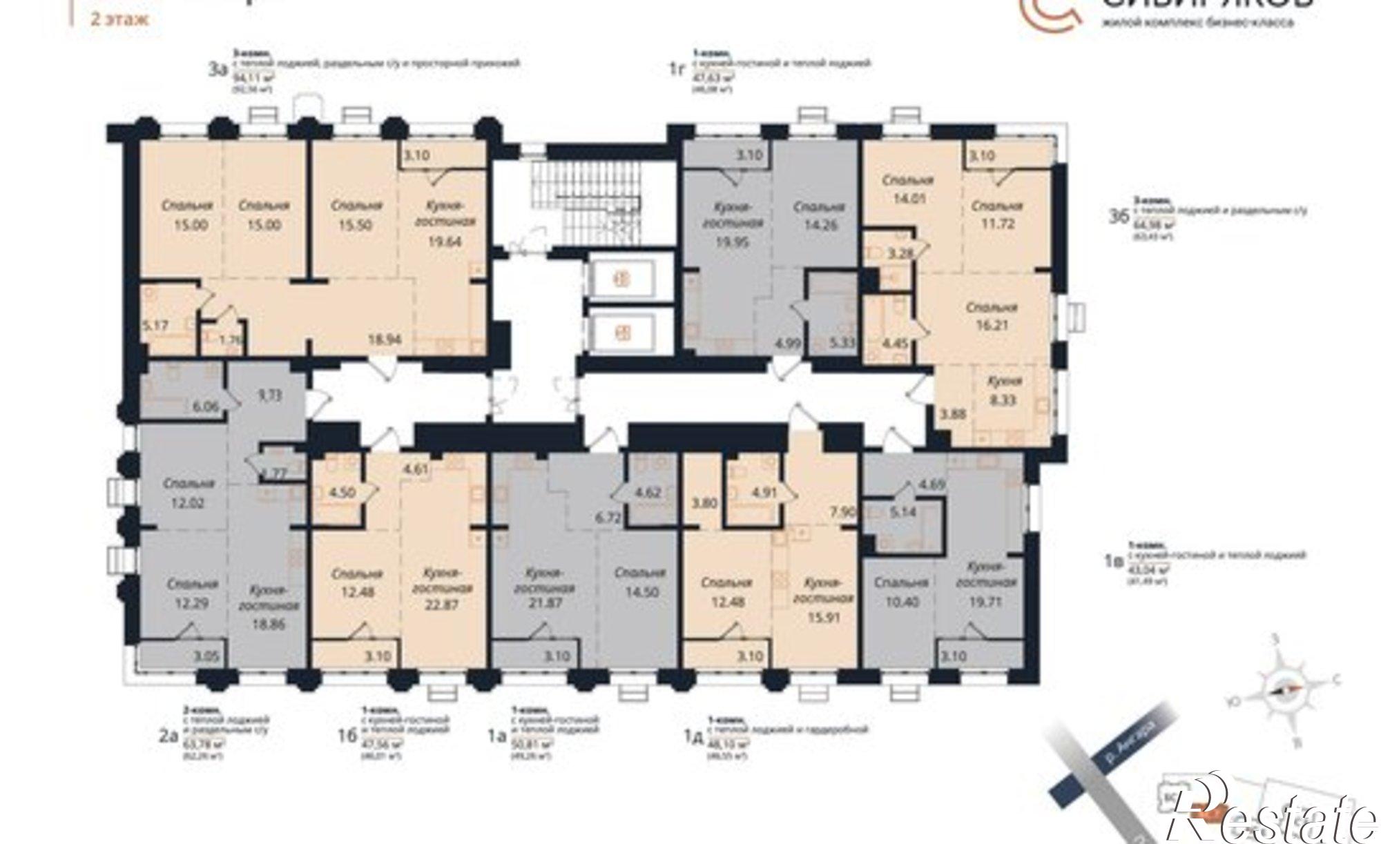 Купить квартиру за 11 937 500 рублей на Верхняя Набережная улица, 12/1