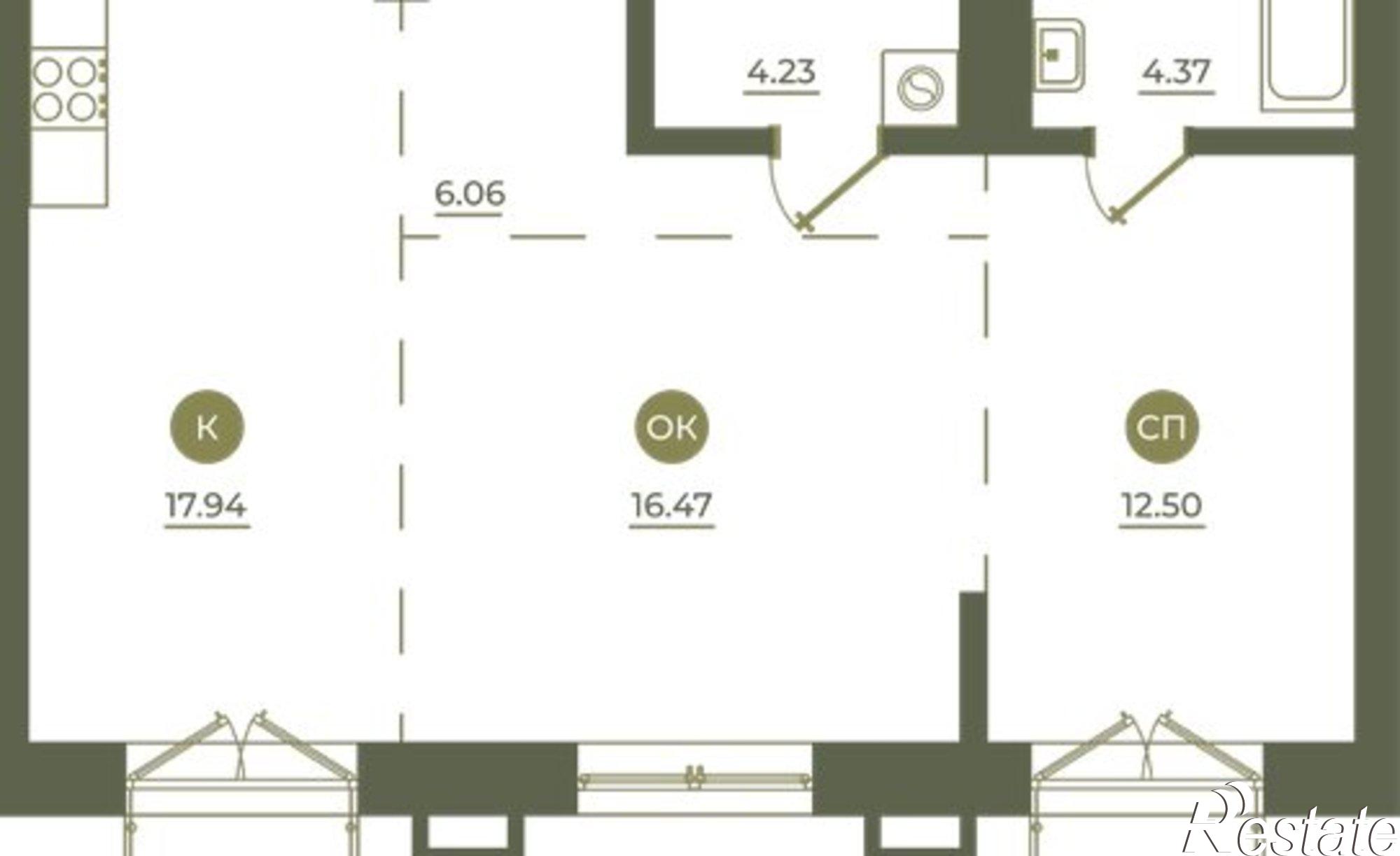 Купить квартиру за 14 404 300 рублей на ул Седова, 55