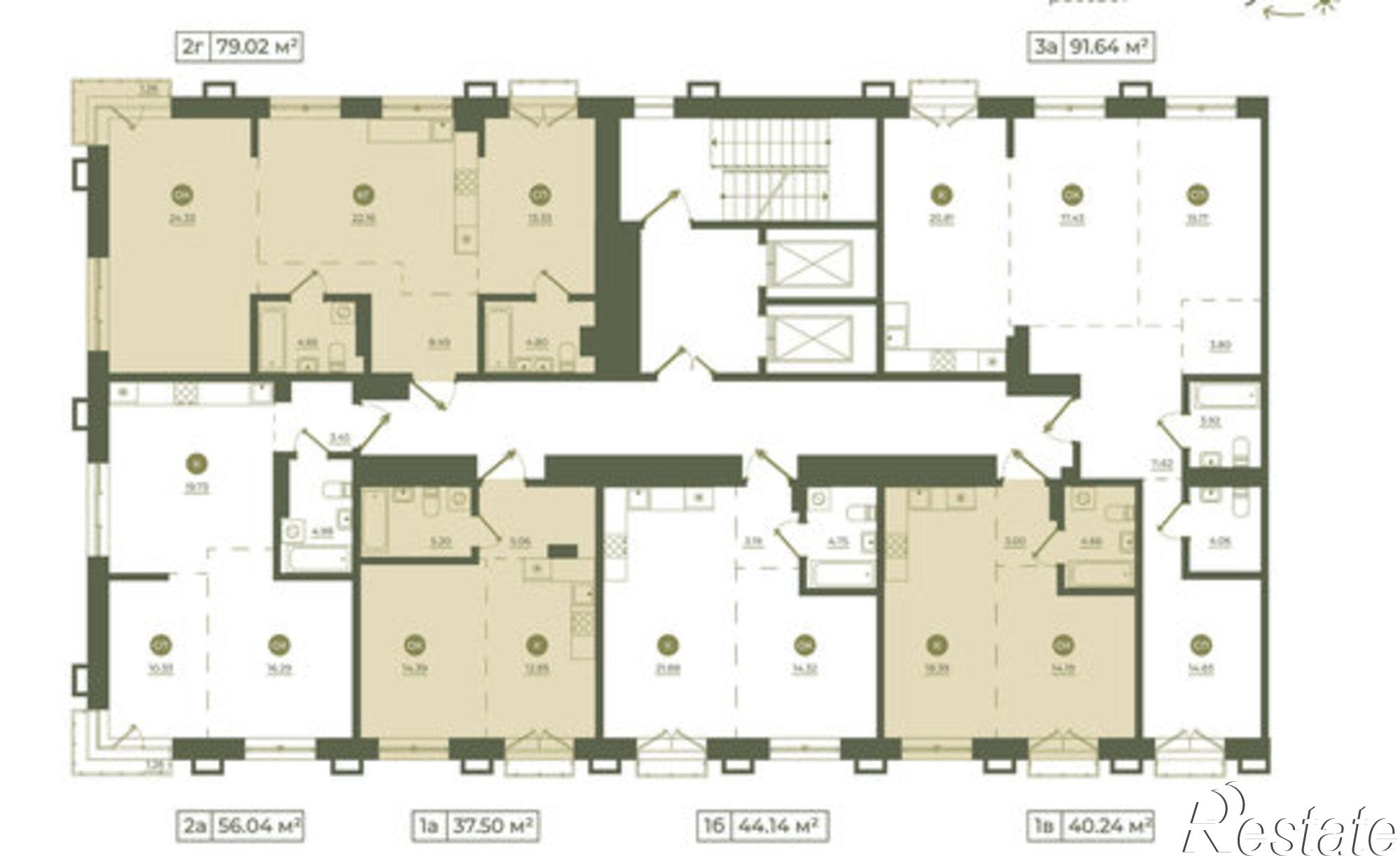 Купить квартиру за 13 446 900 рублей на улица Седова, 57