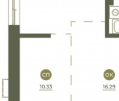 2-комн, 56 кв м, этаж 6/9 улица Седова, 57