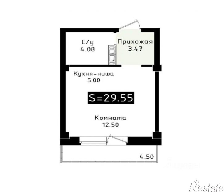 1-комн квартира в новом доме Гражданская улица, 74,  д. 74