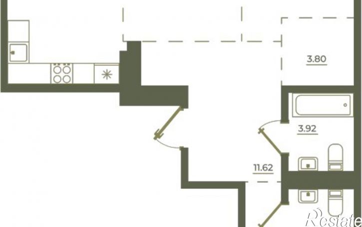 3-комн квартира в новом доме ул Седова, 55,  д. 55