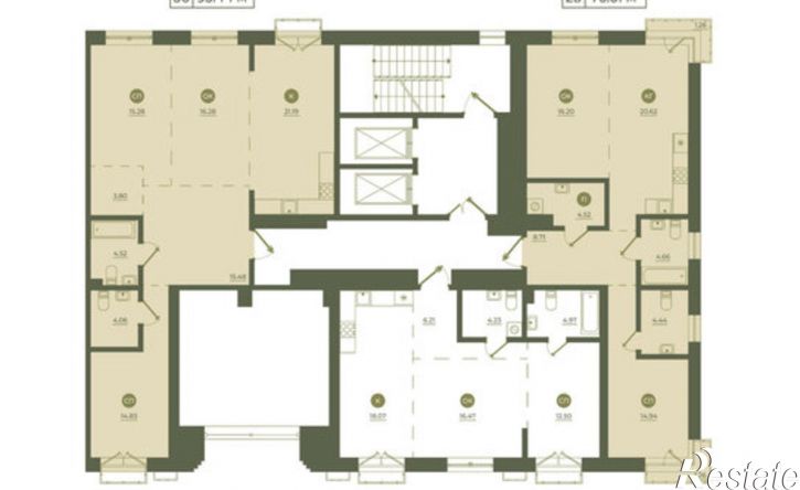 3-комн квартира в новом доме ул Седова, 55,  д. 55