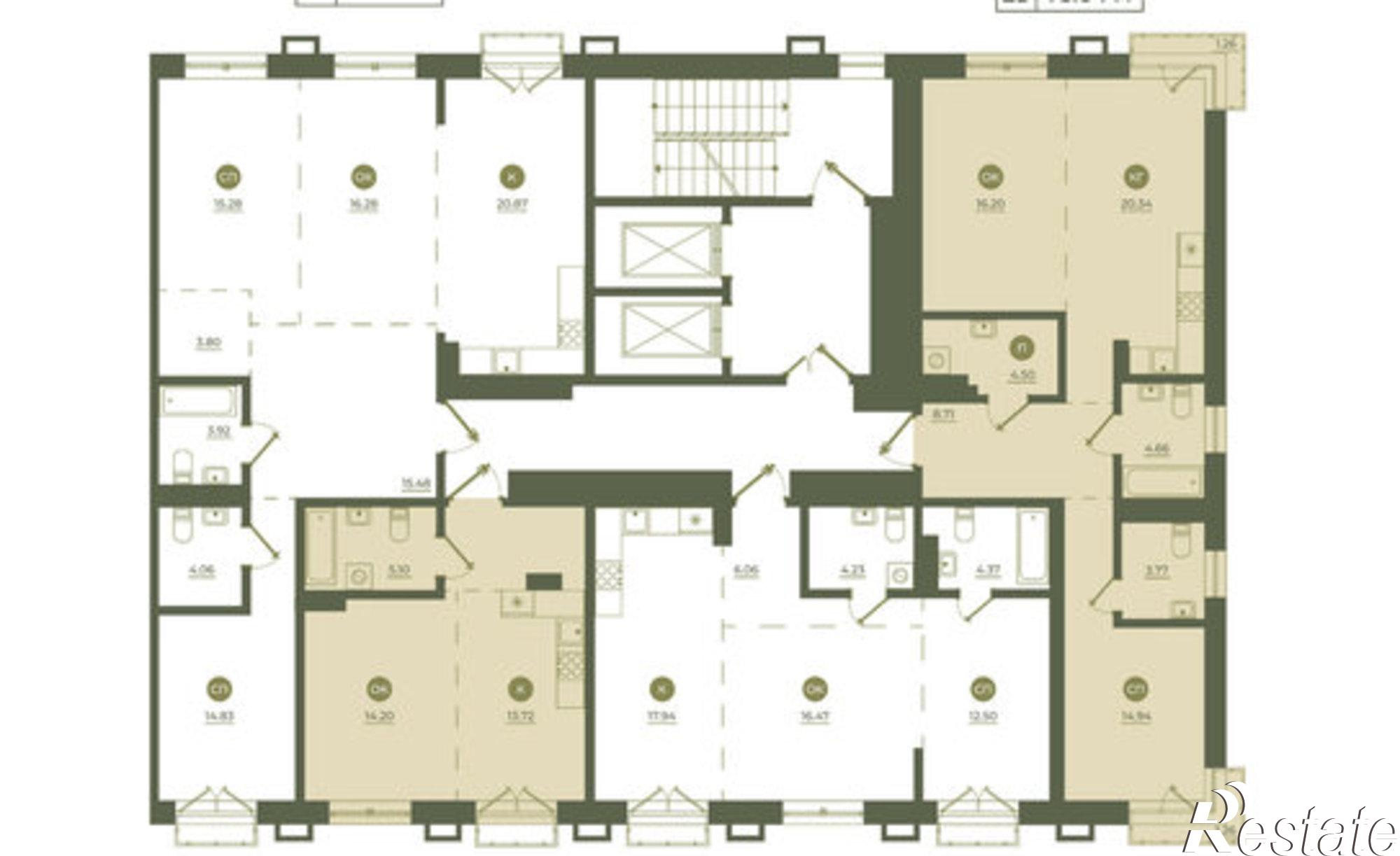 Купить квартиру за 20 123 300 рублей на ул Седова, 55