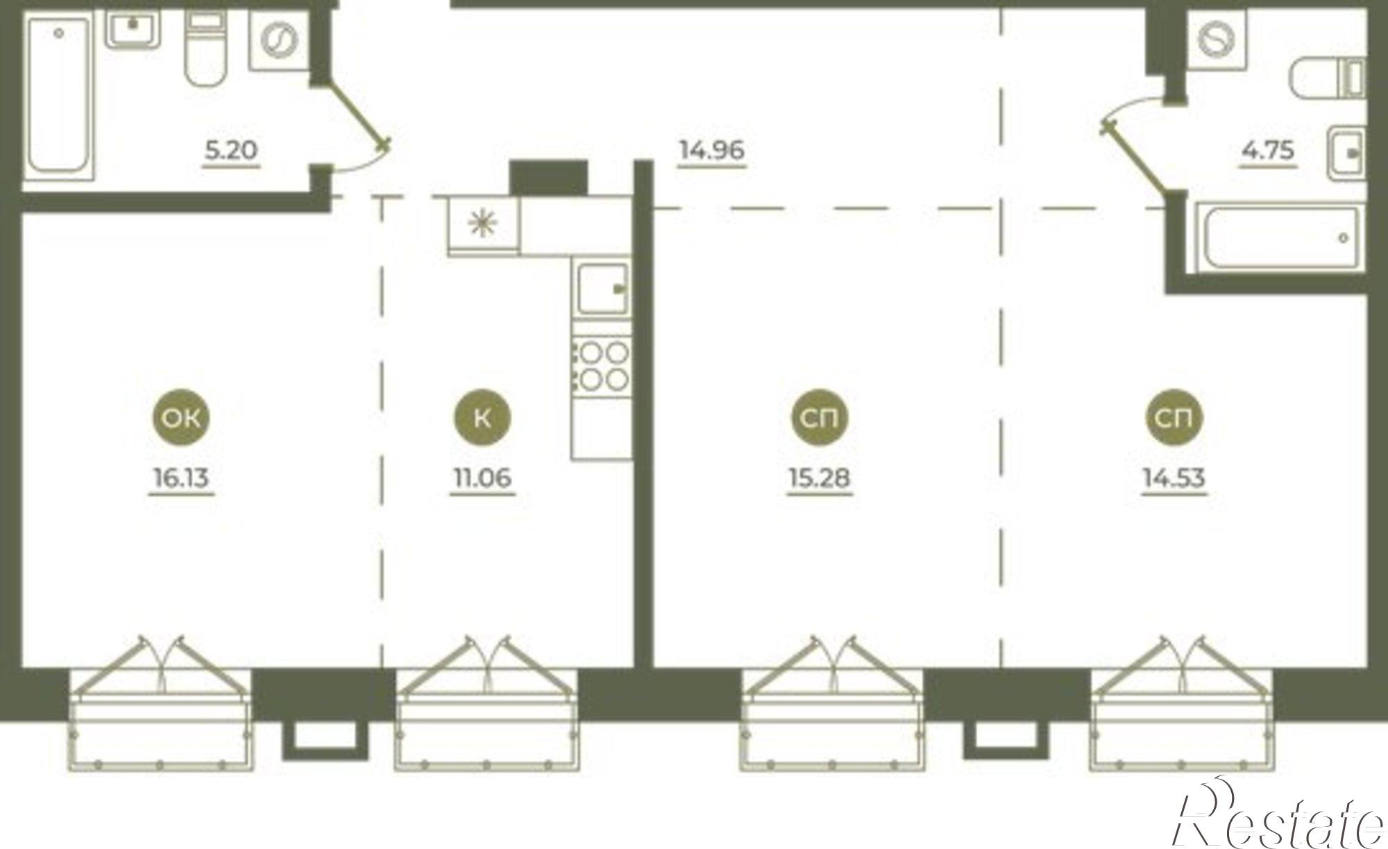 Купить квартиру за 18 315 100 рублей на ул Седова, 55