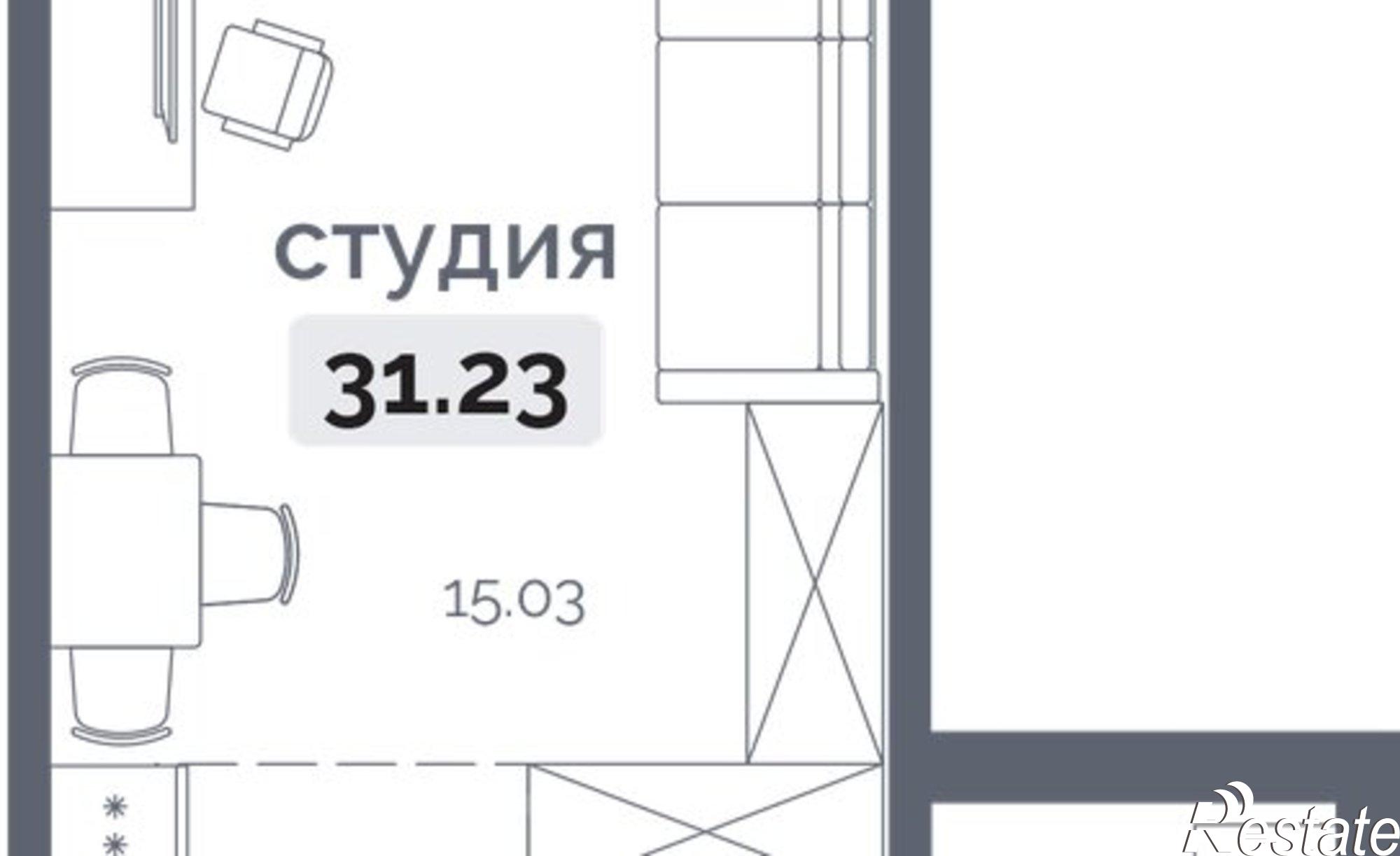 Купить квартиру за 4 862 460 рублей на Пулковский переулок, 28