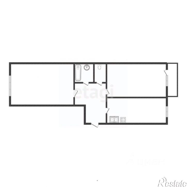 2-комн квартира Угольный проезд, 68,  д. 68