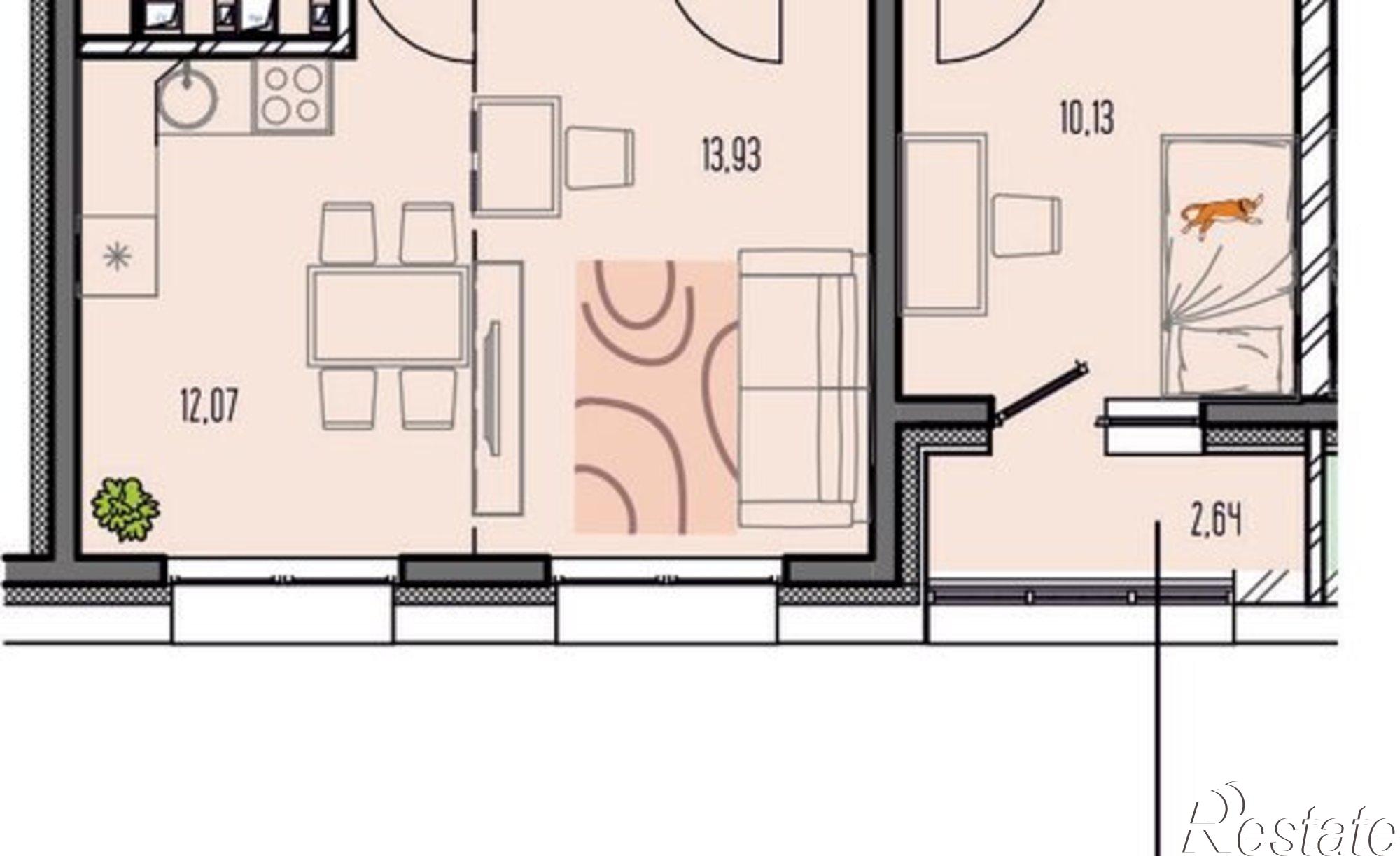 Купить квартиру за 9 193 500 рублей на Правобережный округ, ЖК Лотос