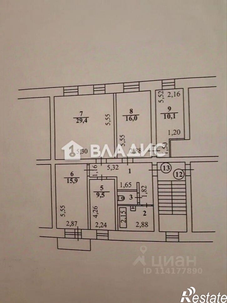 4-комн квартира Сибирская улица, 23,  д. 23