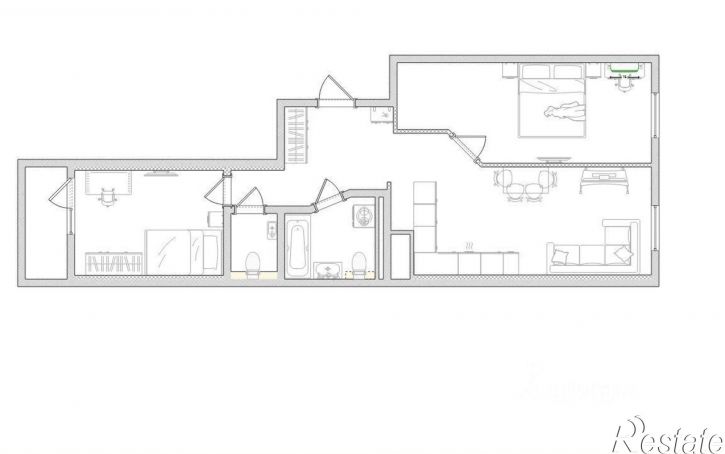 3-комн квартира улица Пискунова, 136,  д. 136