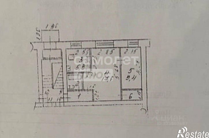 2-комн квартира Воронежская улица, 15А,  д. 15А