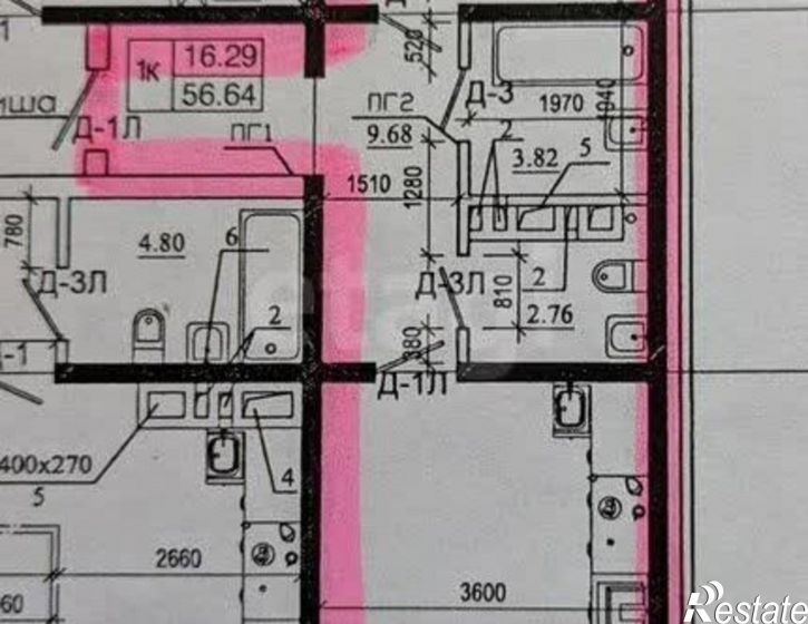 1-комн квартира ул Калинина, 17/1,  д. 17/1