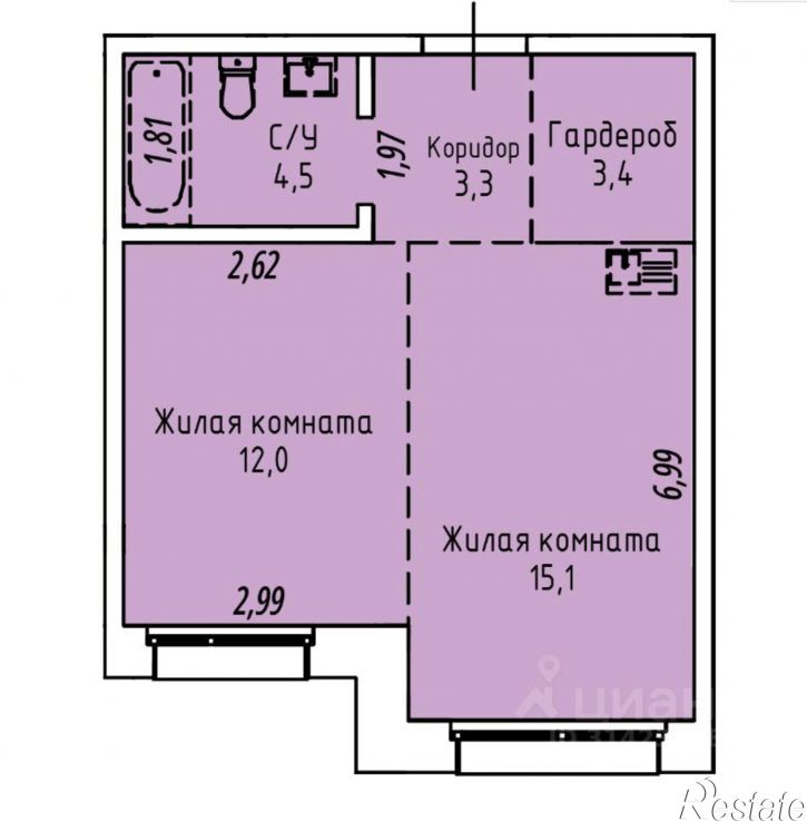 1-комн квартира Култукская улица, 16,  д. 16