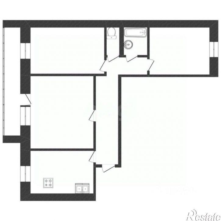 3-комн квартира ул Красноказачья, 104,  д. 104