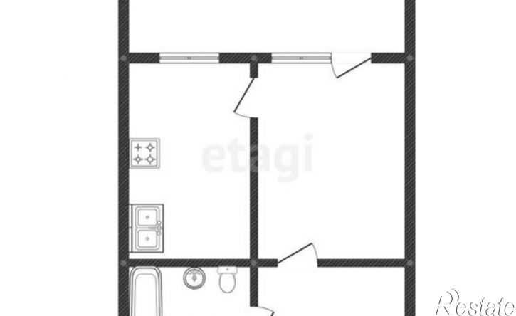 1-комн квартира ул Пискунова, 156/1,  д. 156/1