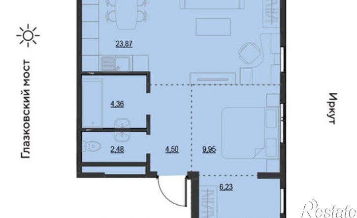 3-комн квартира улица Набережная Иркута, 23,  д. 23