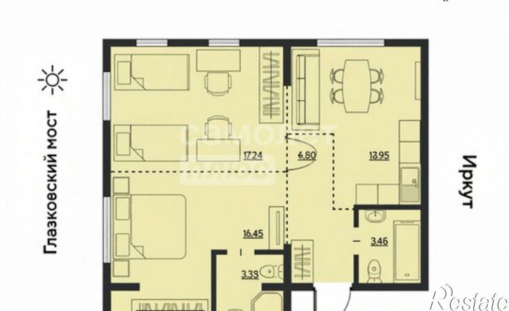 3-комн квартира ул Ленина, 1Б,  д. 1Б