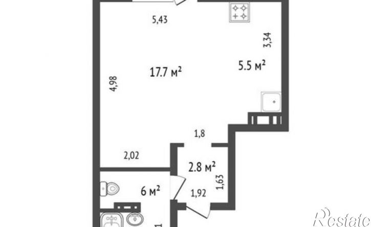 1-комн квартира ул Донская, 24/5,  д. 24/5