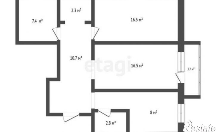 3-комн квартира Байкальская улица, 307,  д. 307