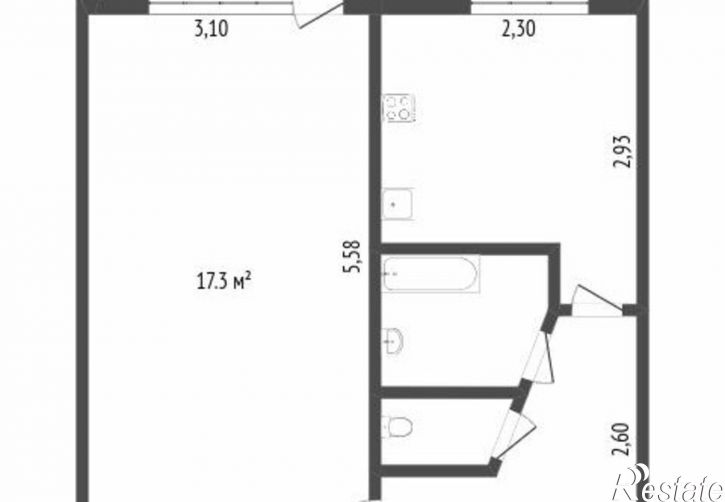 1-комн квартира улица Лермонтова, 59,  д. 59