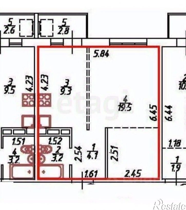 1-комн квартира улица Лобачевского, 29,  д. 29