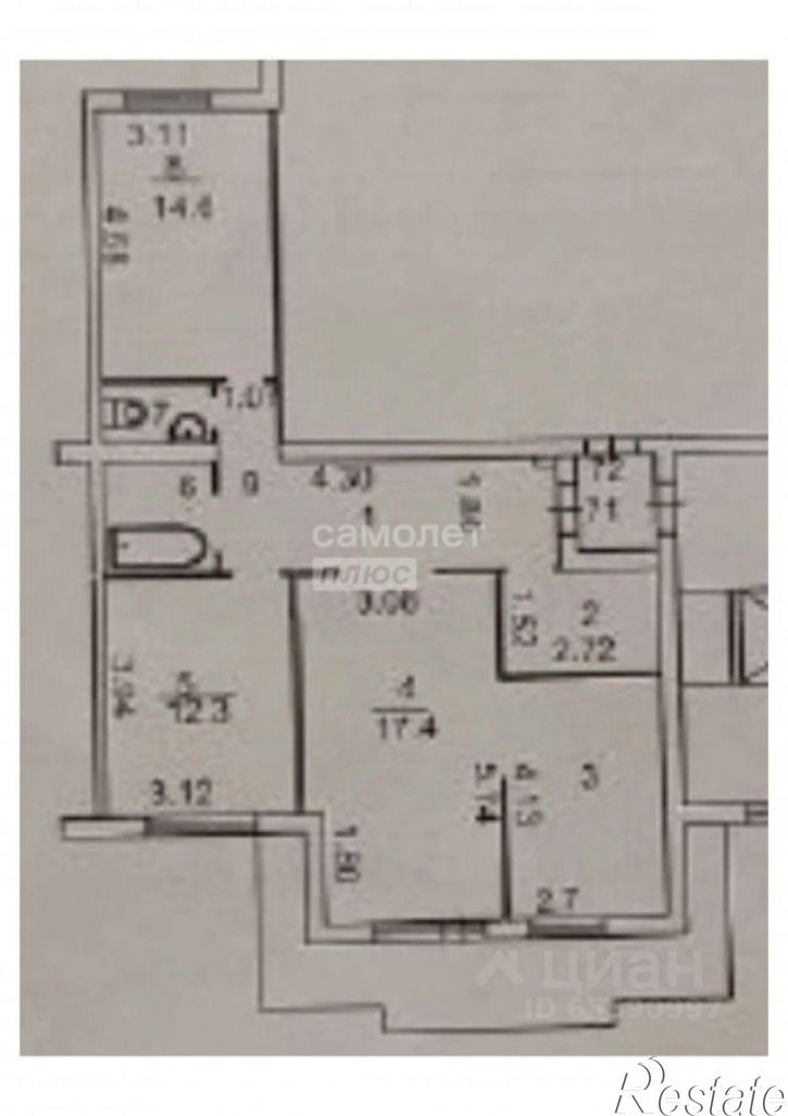 2-комн квартира Депутатская улица, 84/2,  д. 84/2