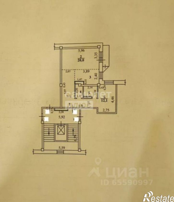 2-комн квартира Крылатый мкр, д.21