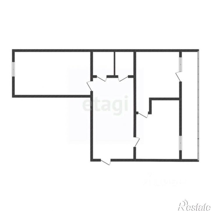 2-комн квартира улица Бородина, 56,  д. 56