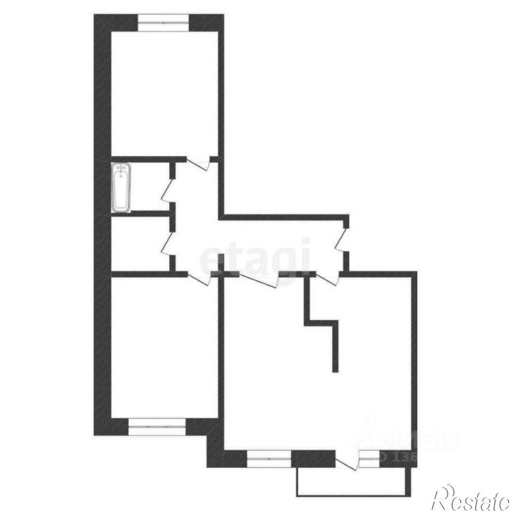 3-комн квартира улица Трилиссера, 8/4,  д. 8/4