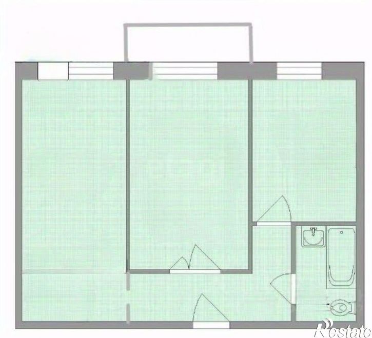 2-комн квартира улица Станиславского, 33,  д. 33