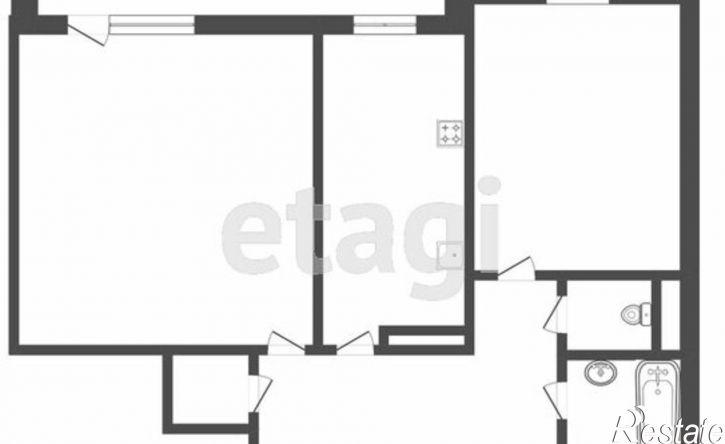 2-комн квартира микрорайон Первомайский, 90