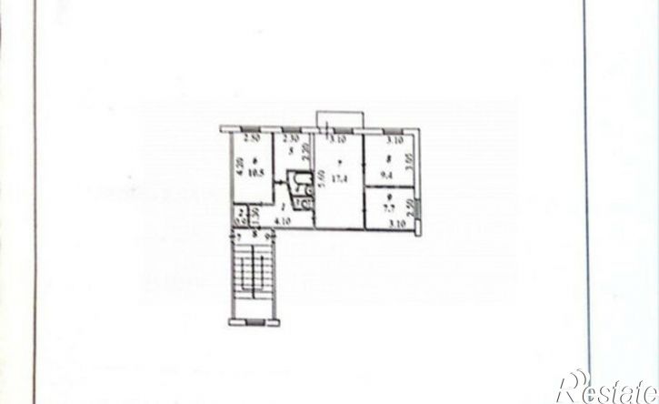 4-комн квартира улица Генерала Доватора, 1,  д. 1