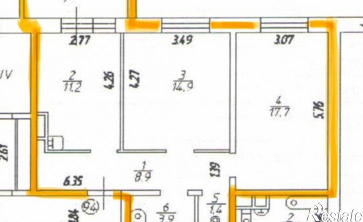 3-комн квартира ул Зимняя, 1/2,  д. 1/2