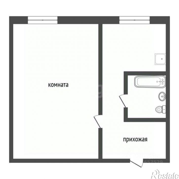 1-комн квартира улица Рабочего Штаба, 8,  д. 8