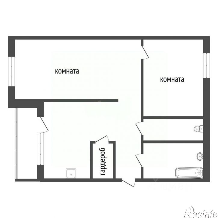 2-комн квартира