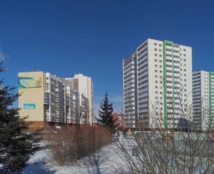 1-комн квартира в новом доме переулок имени Академика Алексея Окладникова, 33