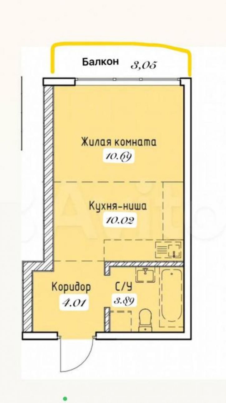 1-комн квартира Култукская, 18
